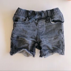 Toddler Boys Black Denim Shorts